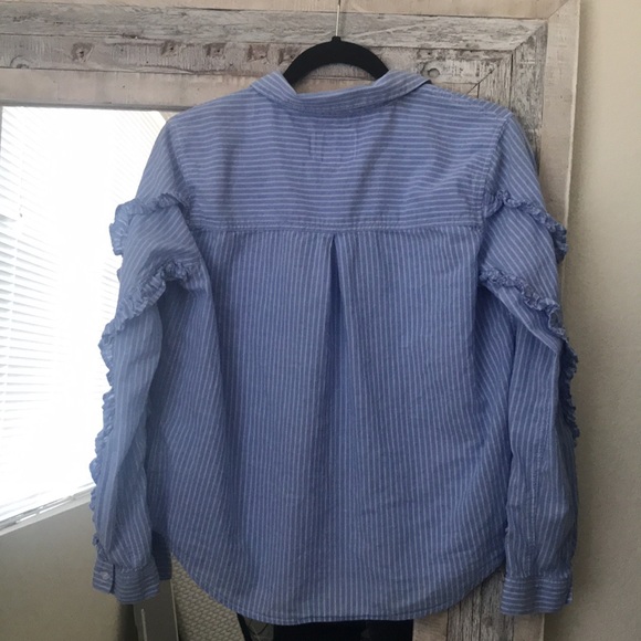 Rails Ruffle-Sleeve Button Down - Picture 6 of 8